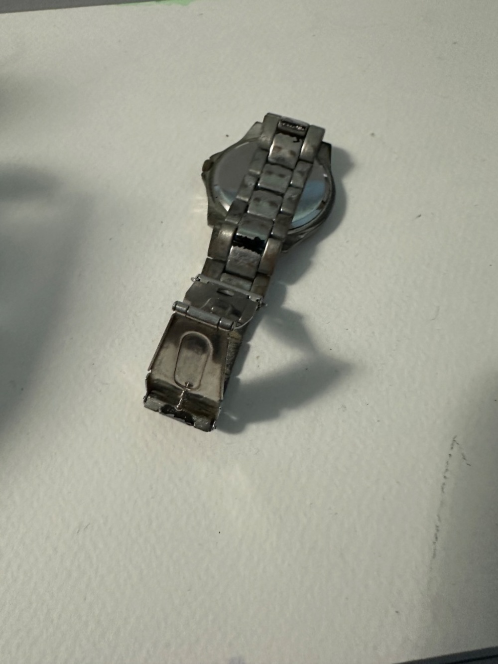 Vintage Batman DC Comics Quartz Watch Silver Tone Metal Bracelet Collectible - Picture 6 of 6
